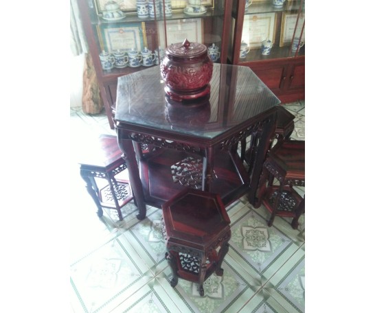 Thanh Lý Bộ Bàn Ghế Gỗ Phòng Khách